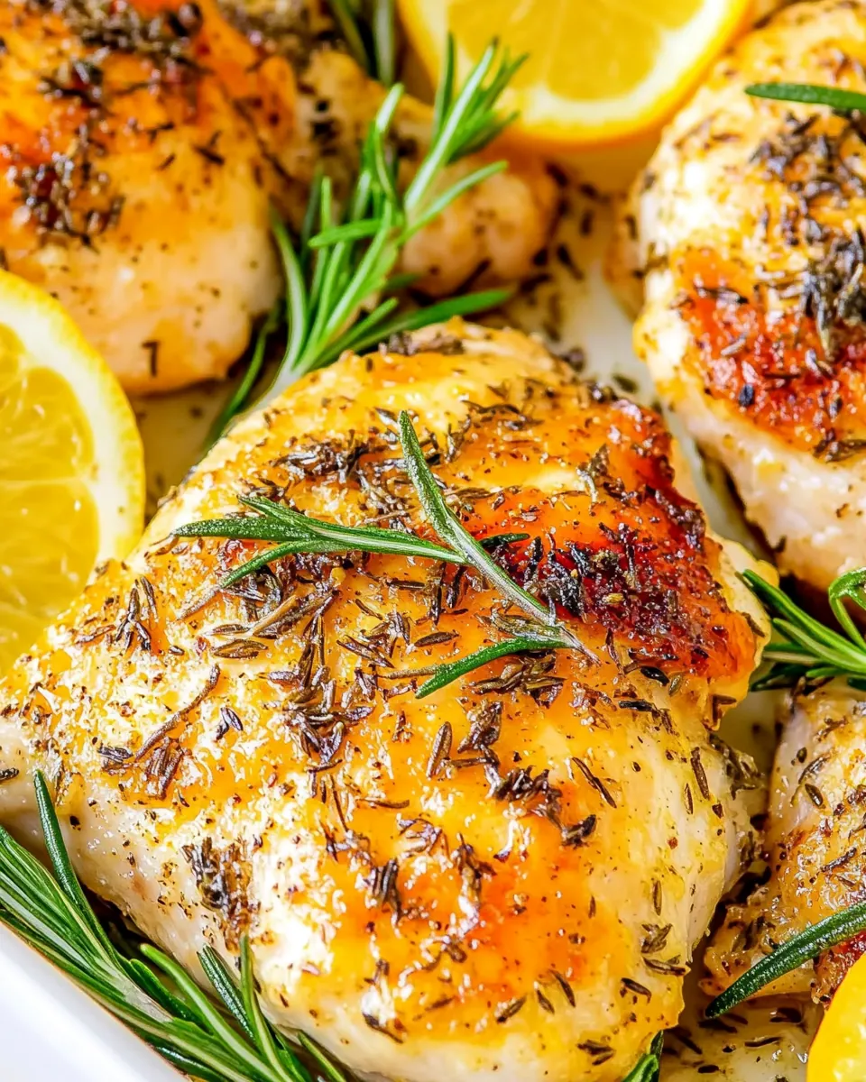 Baked Lemon Rosemary Chicken