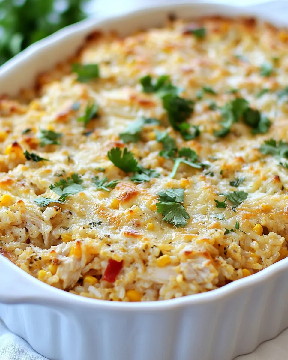Baked Mexican Chicken and Rice Casserole