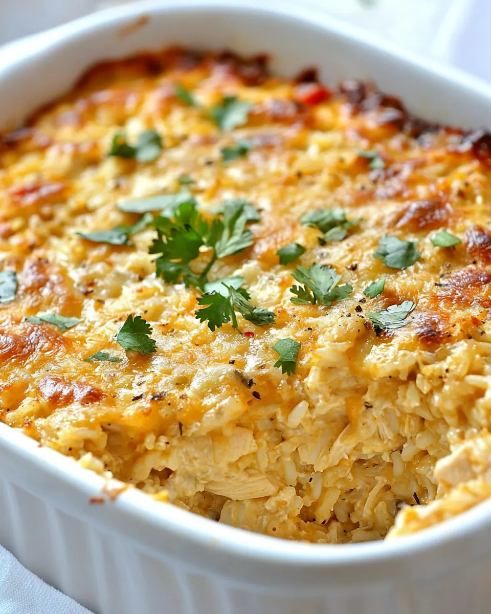 Baked Mexican Chicken and Rice Casserole