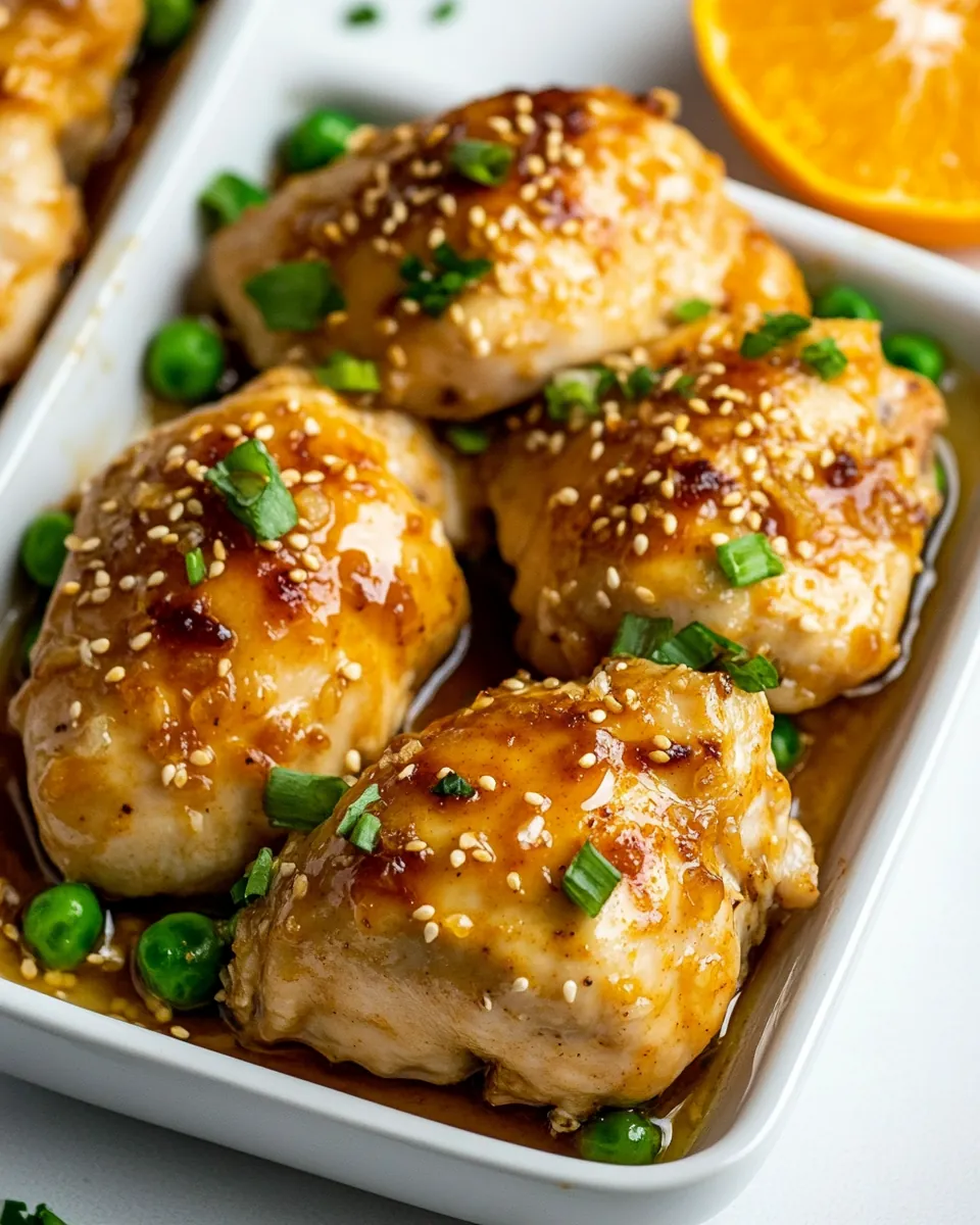 Baked Orange Chicken Sheet Pan Dinner