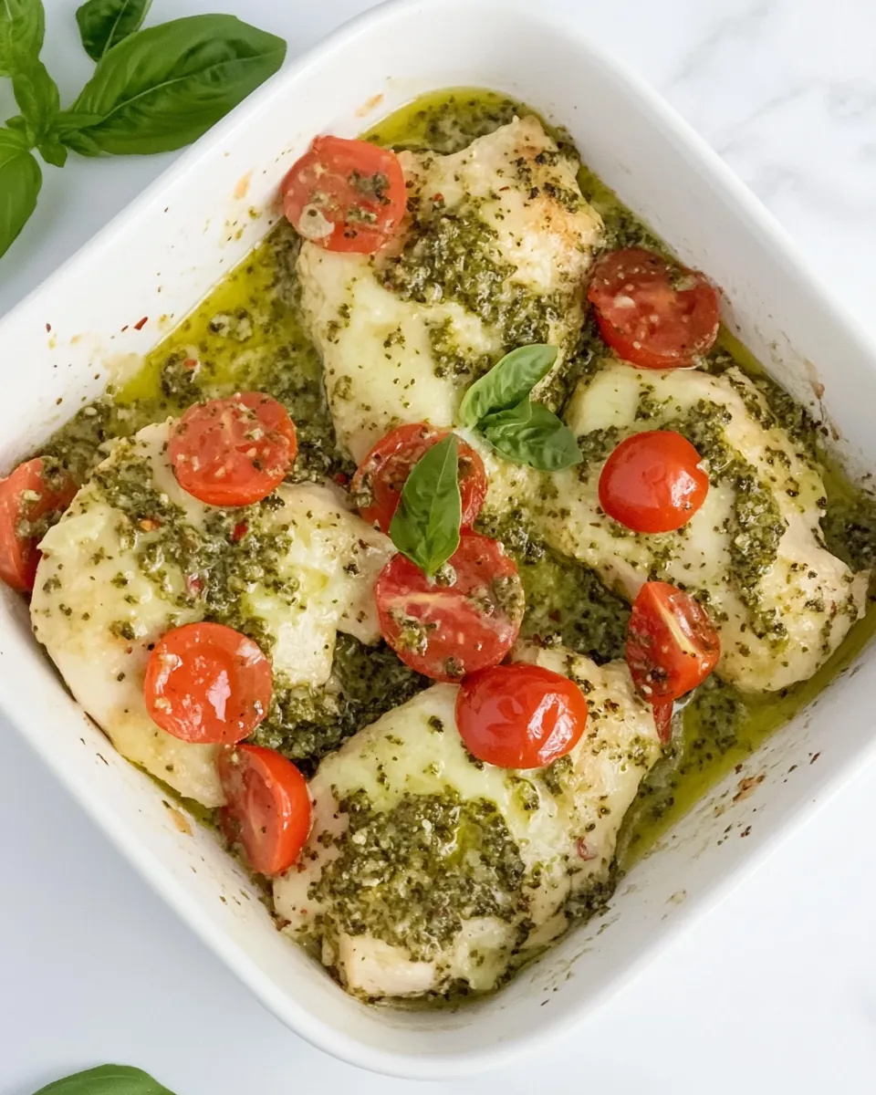Baked Pesto Chicken