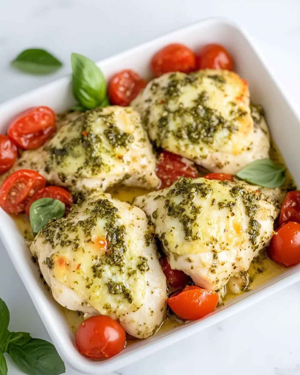 Baked Pesto Chicken