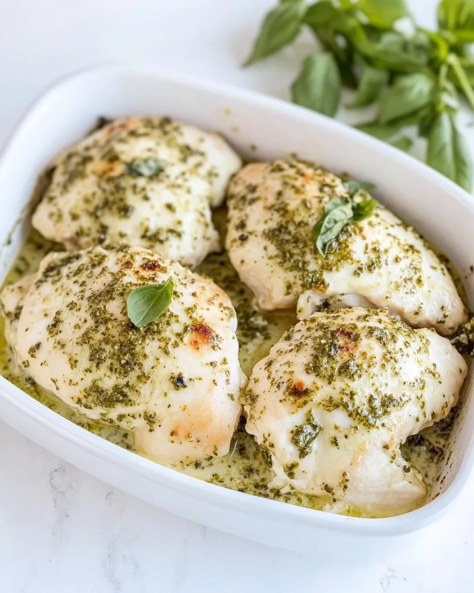 Baked Pesto Chicken