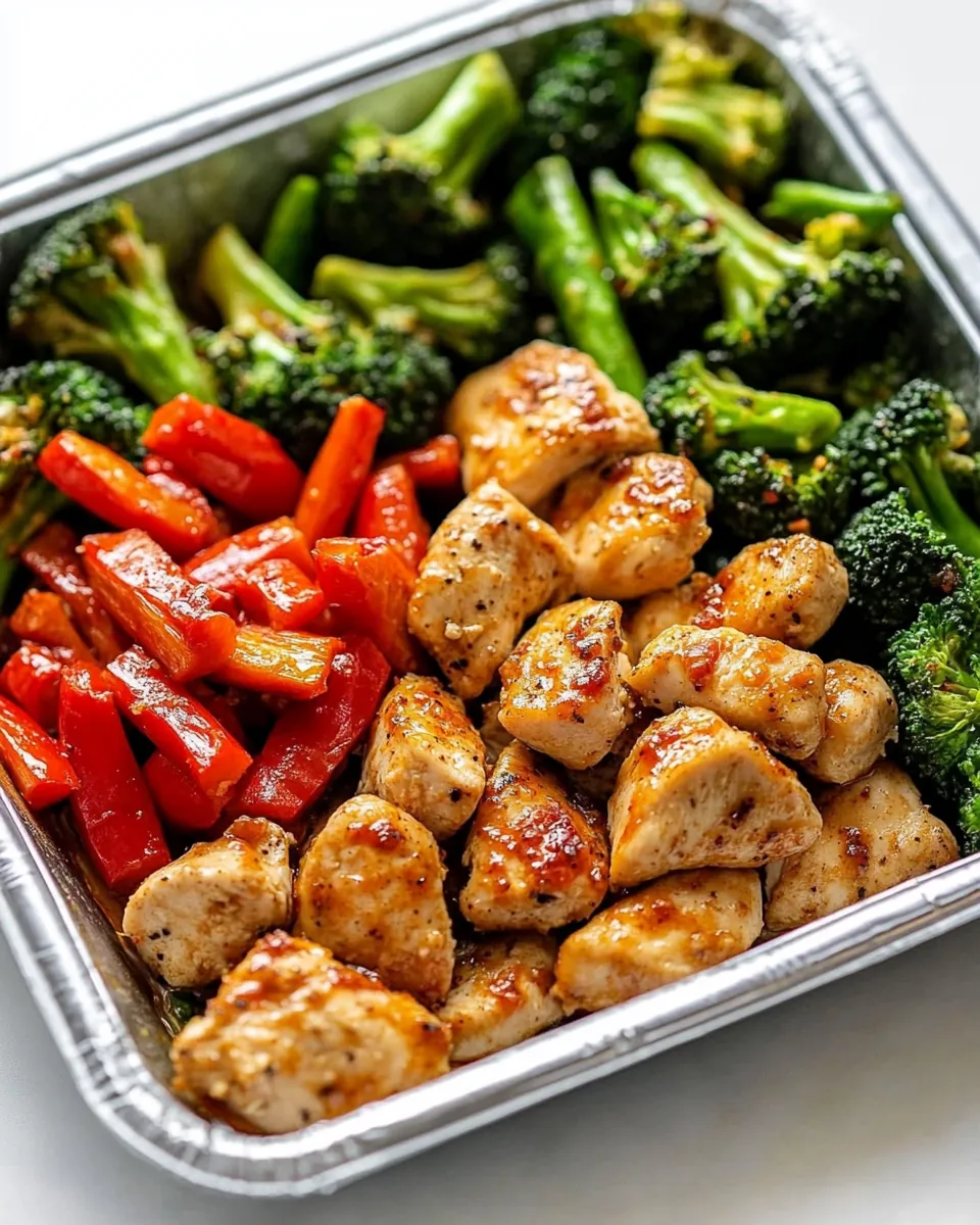 Baked Sweet Chili Chicken Veggies