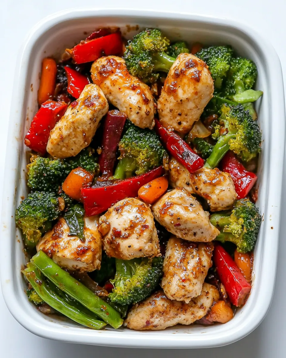 Baked Sweet Chili Chicken Veggies