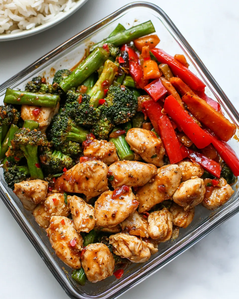 Baked Sweet Chili Chicken Veggies