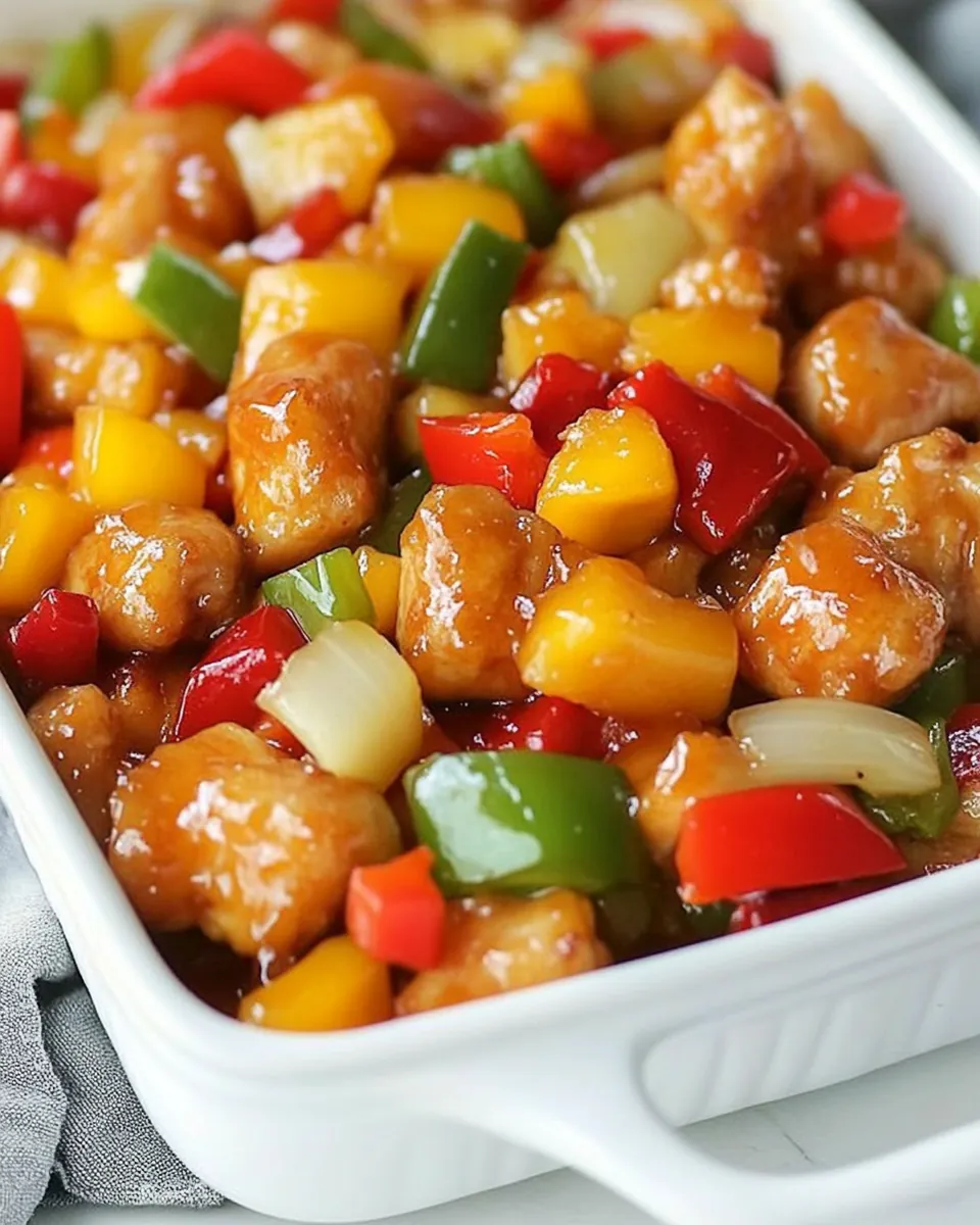 Baked Sweet and Sour Chicken