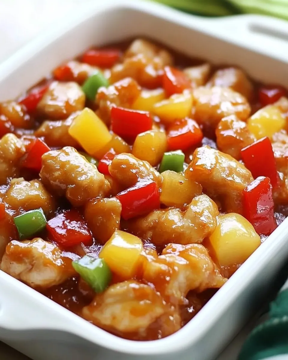 Baked Sweet and Sour Chicken