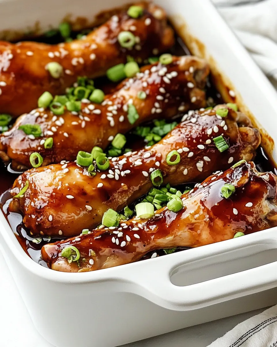 Baked Teriyaki Chicken Drumsticks