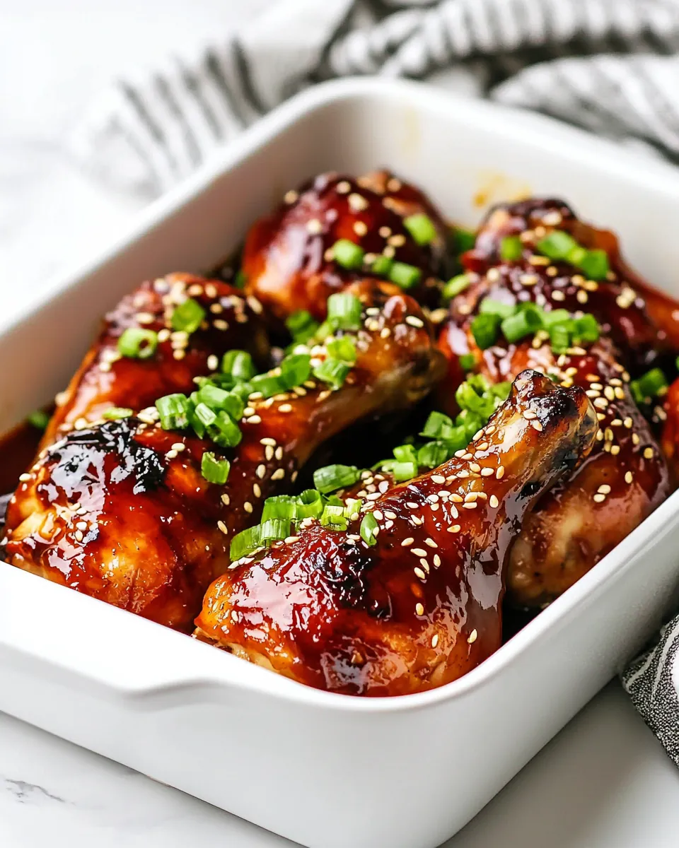 Baked Teriyaki Chicken Drumsticks