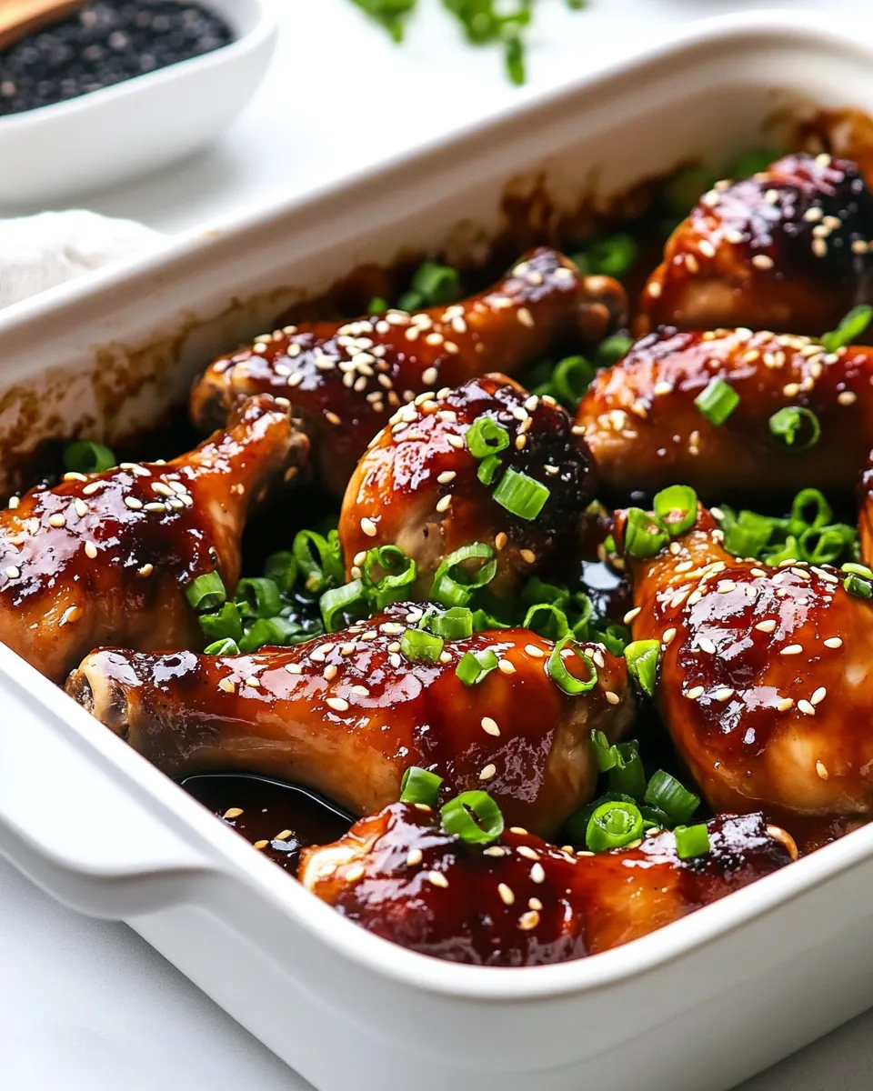 Baked Teriyaki Chicken Drumsticks