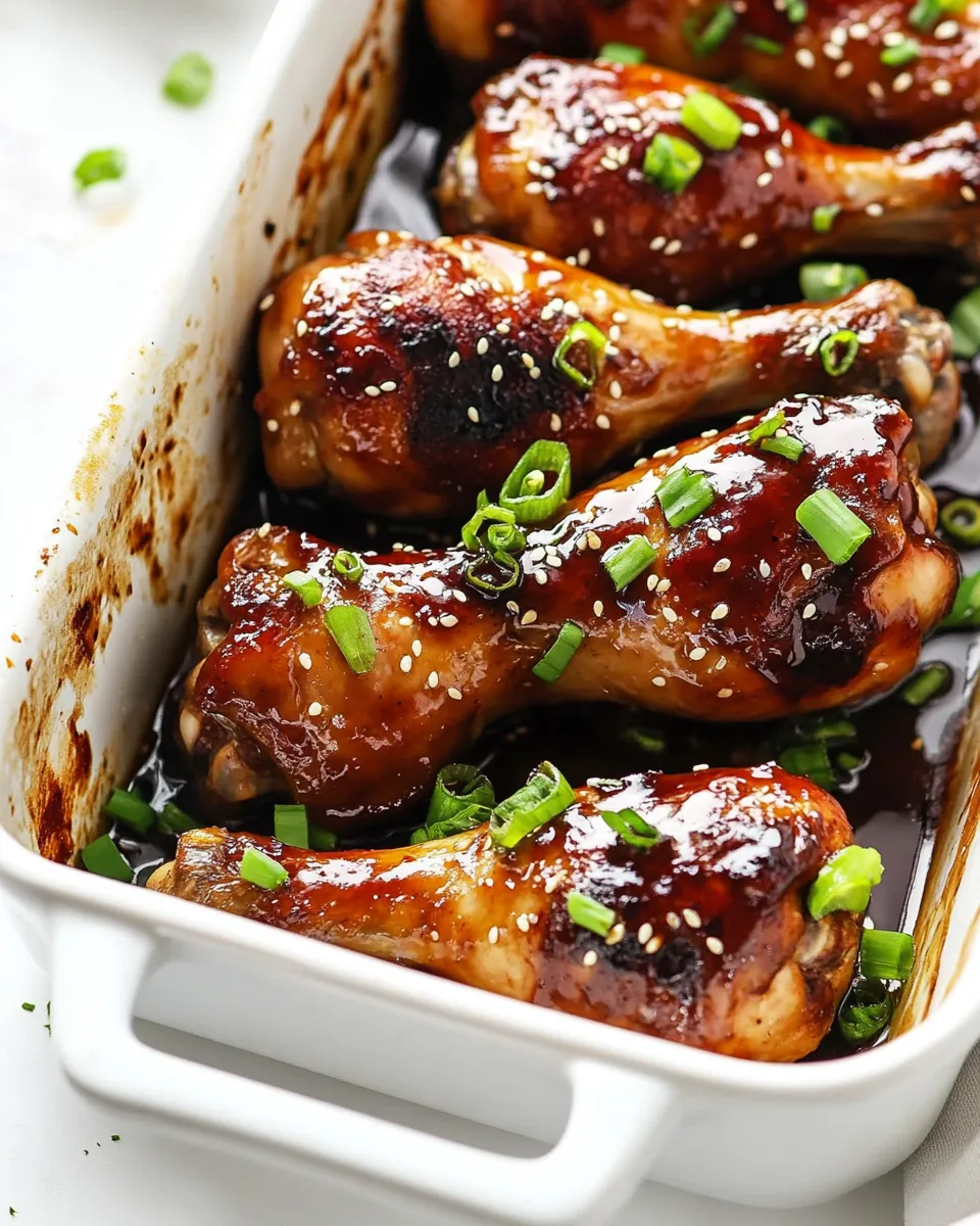 Baked Teriyaki Chicken Drumsticks