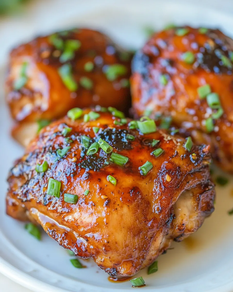 Baked Teriyaki Chicken Thighs