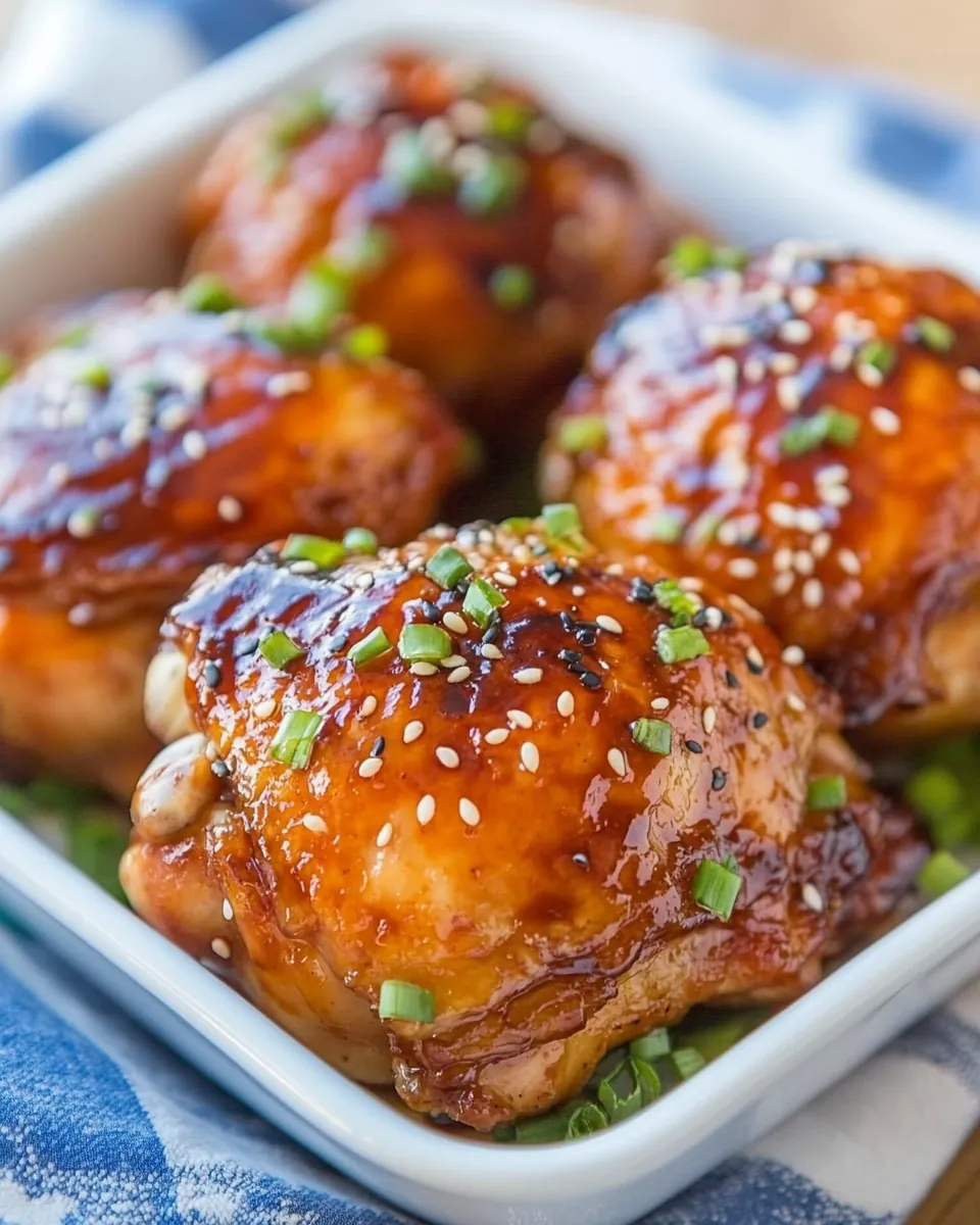Baked Teriyaki Chicken Thighs