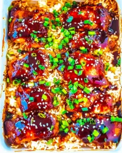 Baked Teriyaki Chicken and Rice