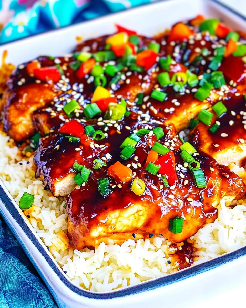 Baked Teriyaki Chicken and Rice
