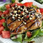 Balsamic Marinated Chicken Over Salad
