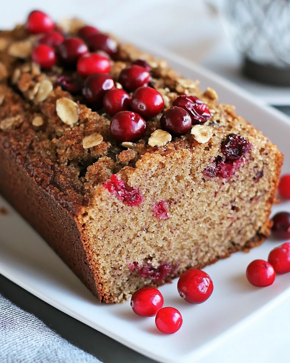 Banana Cranberry Bread