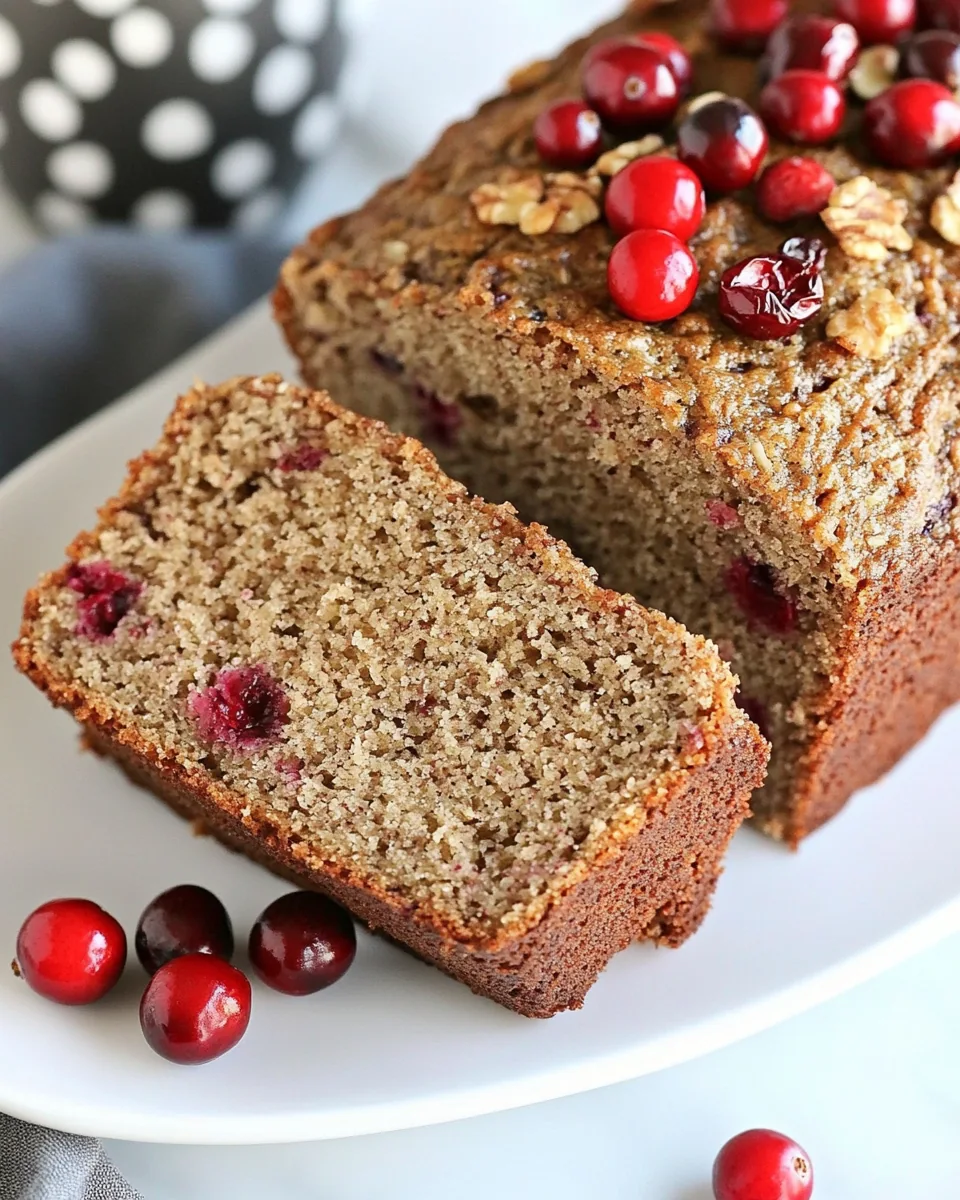 Banana Cranberry Bread