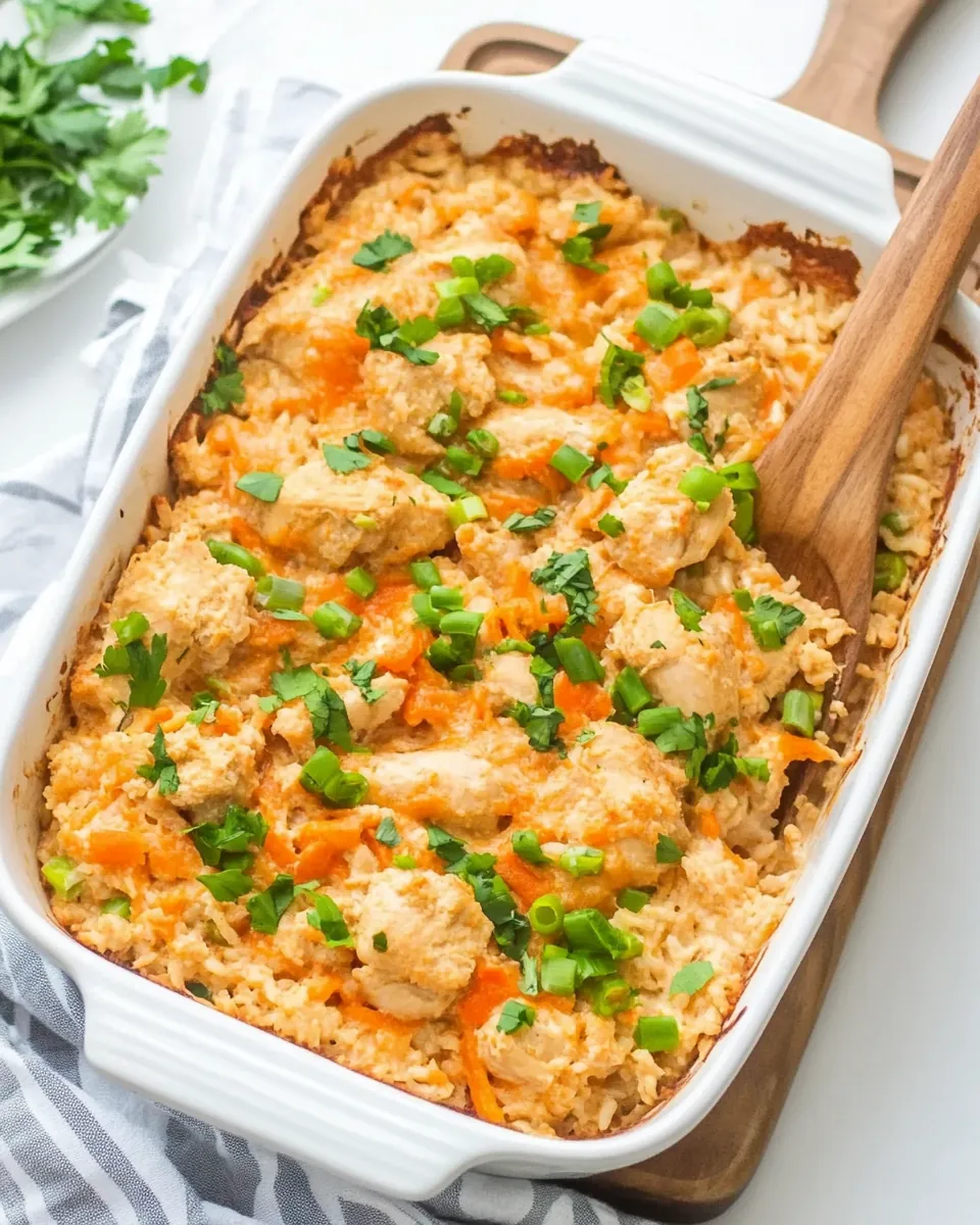 Bang Bang Chicken and Rice Bake