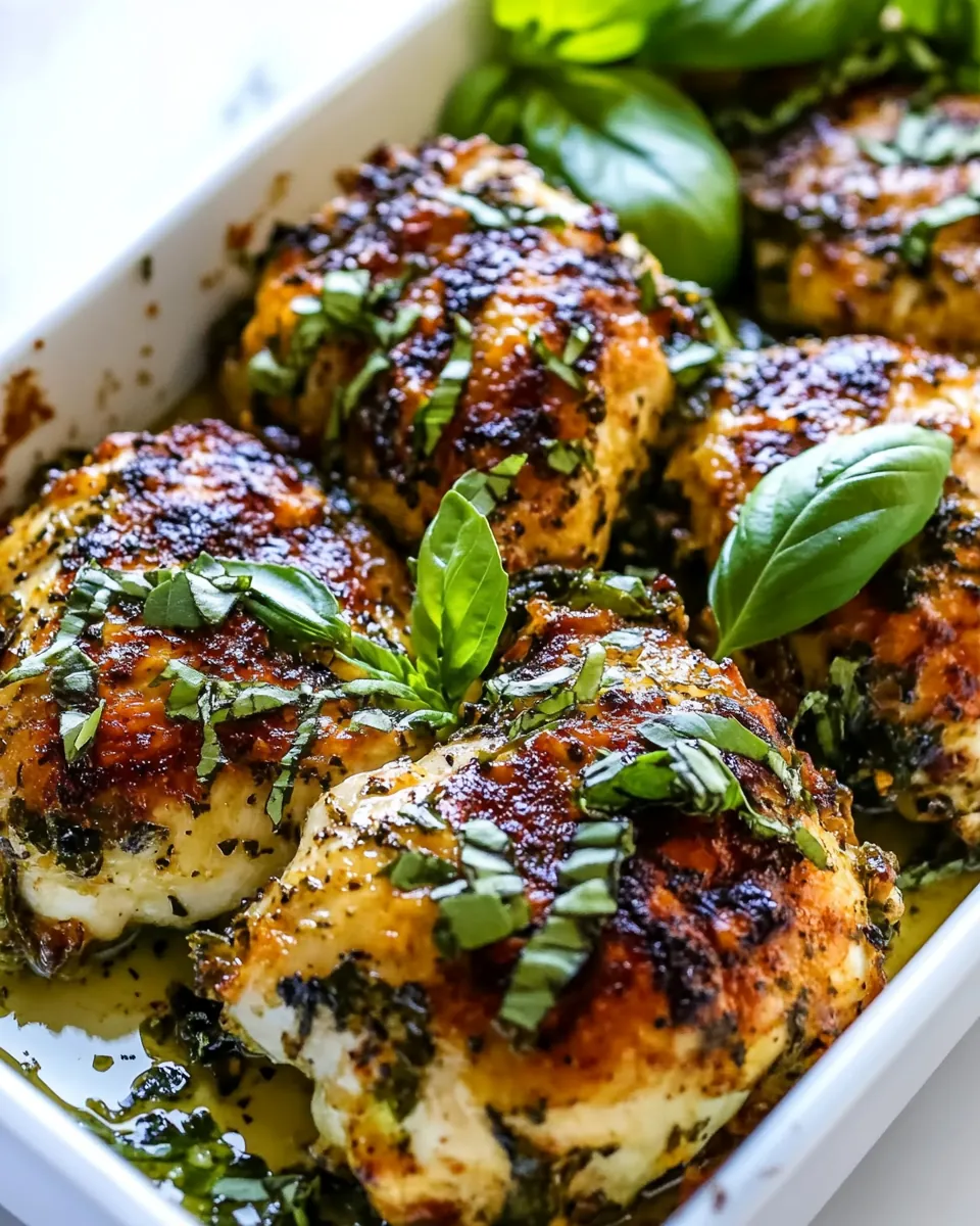 Basil Crispy Baked Chicken