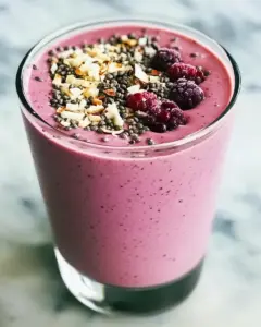 Berry Chocolate Coconut Manna Smoothie