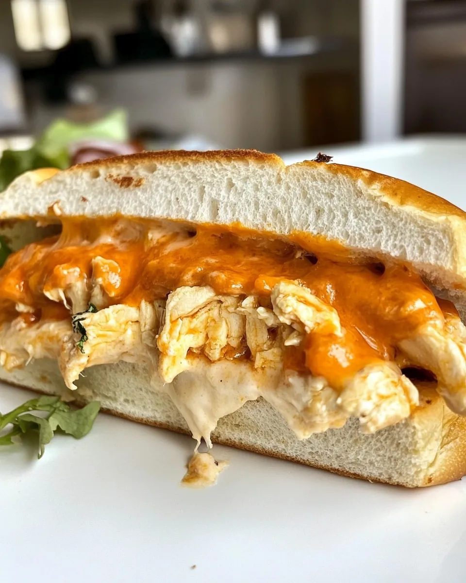 Cheesy Chicken Submarine Sandwich