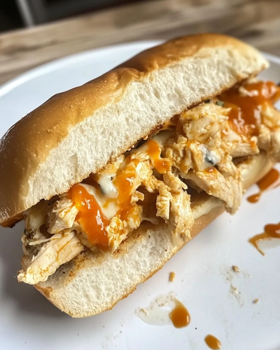 Cheesy Chicken Submarine Sandwich