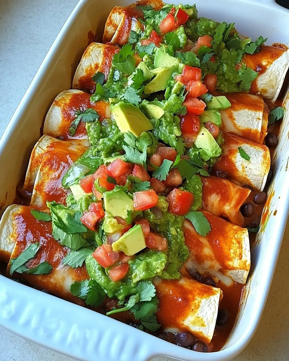 Black Bean Chicken Enchiladas