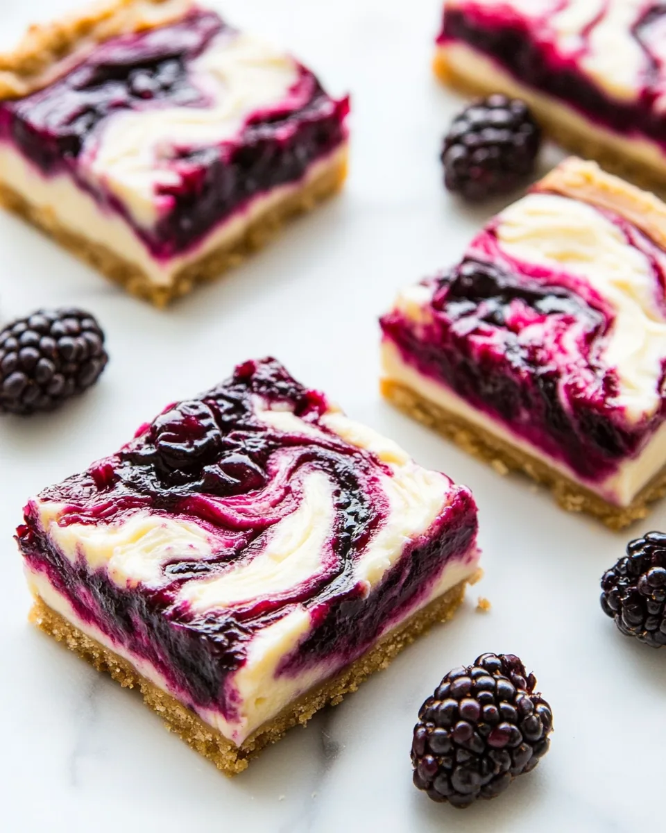 Blackberry Cheesecake Bars