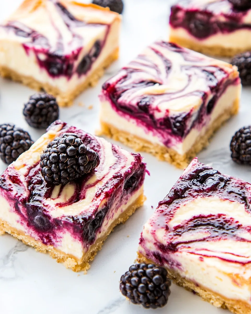 Blackberry Cheesecake Bars