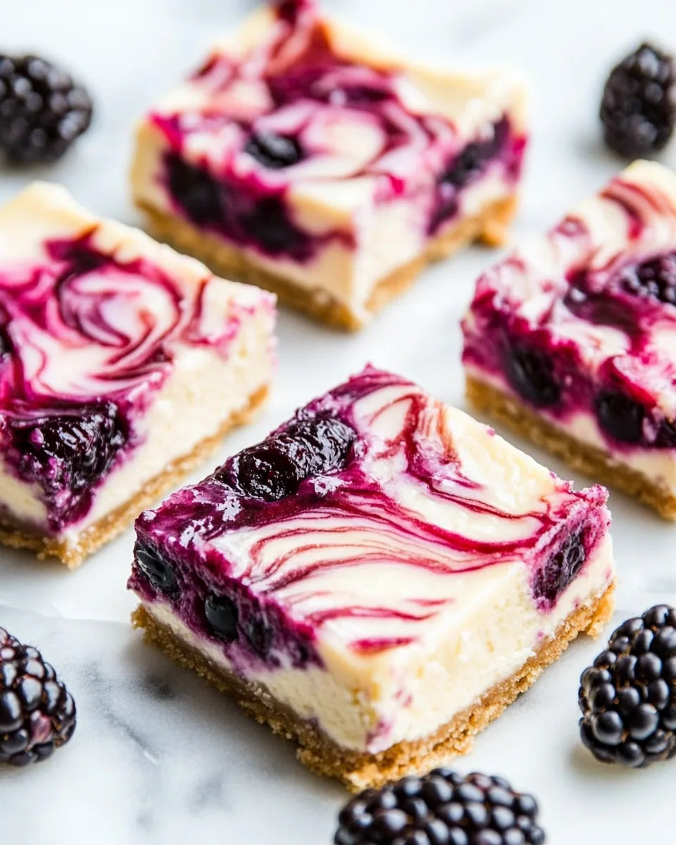 Blackberry Cheesecake Bars