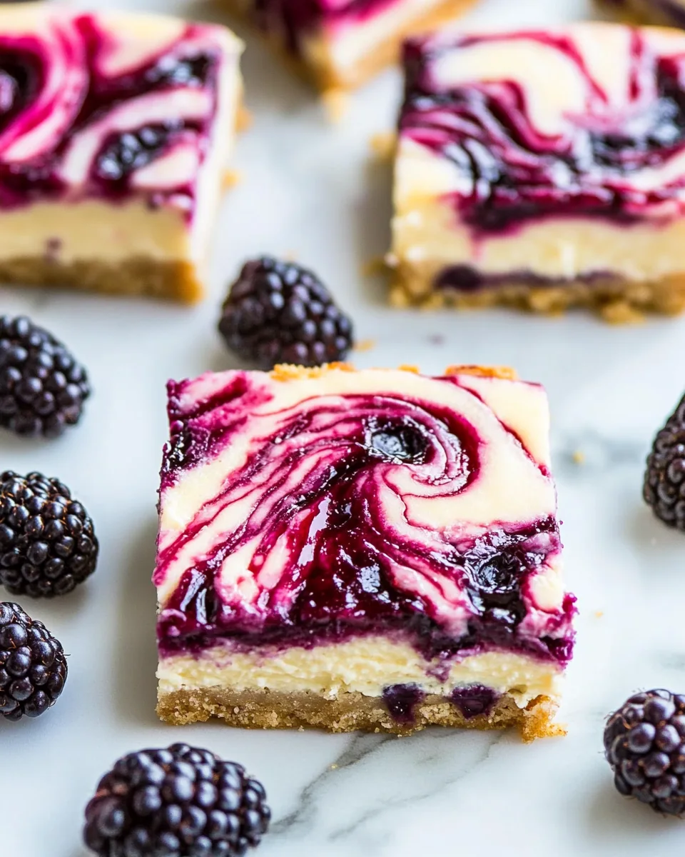 Blackberry Cheesecake Bars
