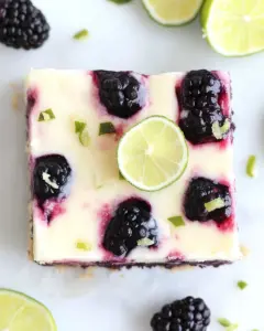 Blackberry Lime Bars