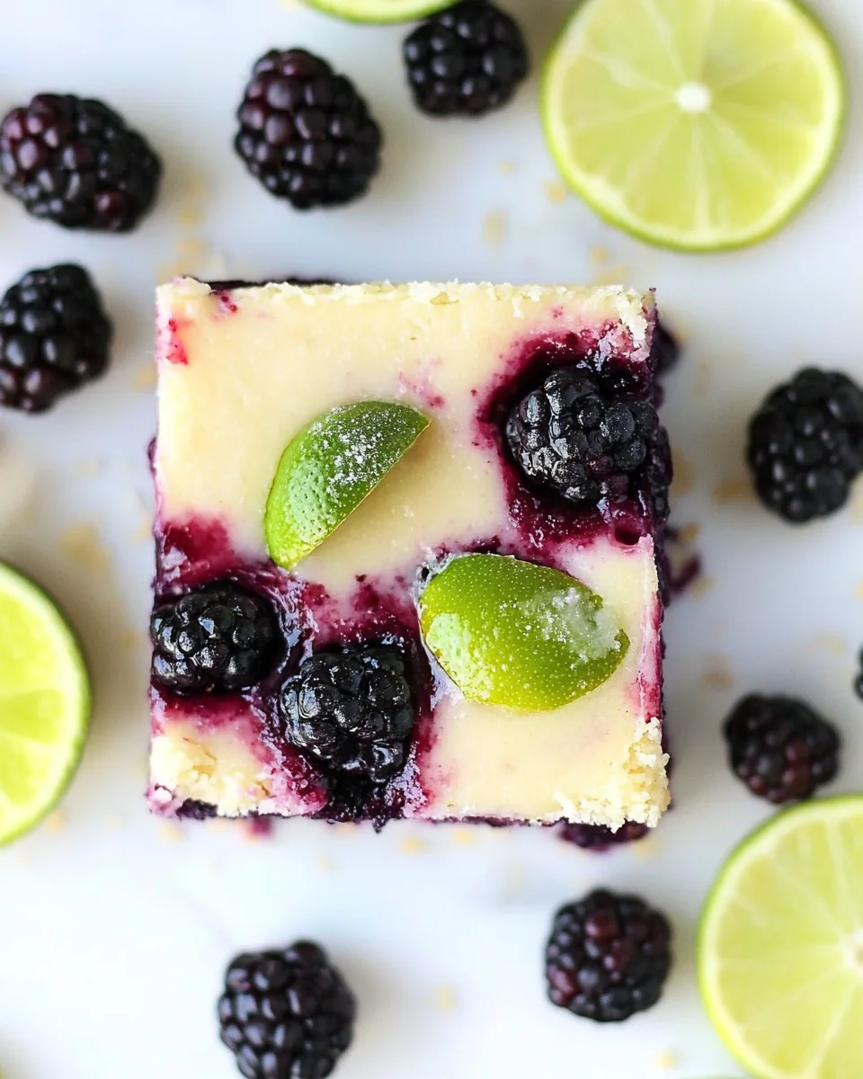 Blackberry Lime Bars
