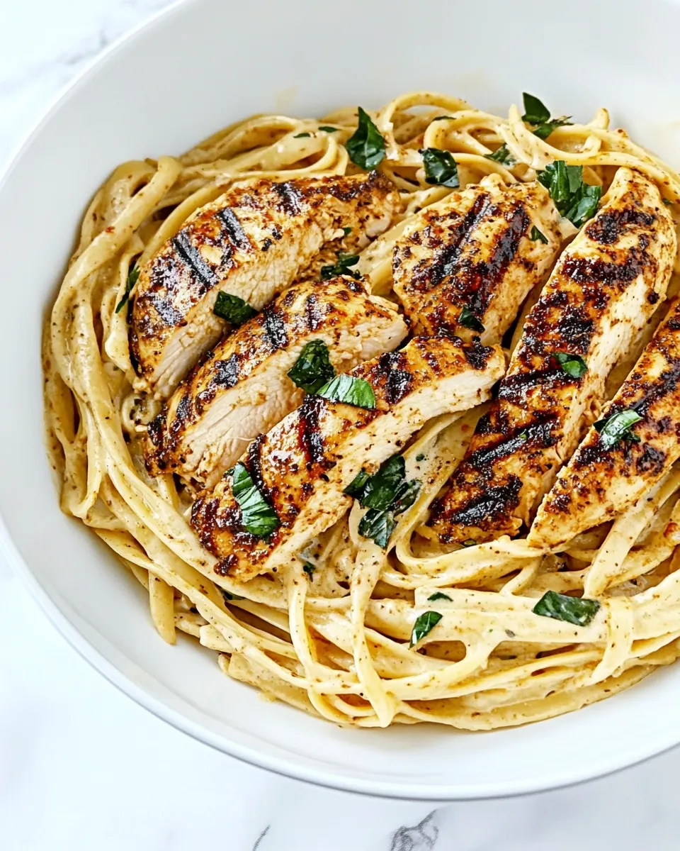 Blackened Chicken Alfredo