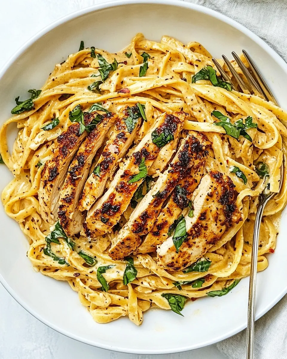 Blackened Chicken Alfredo
