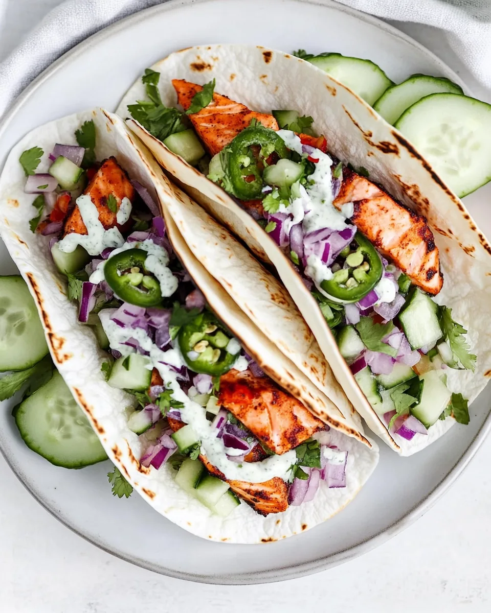 Blackened Salmon Tacos