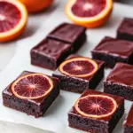 Blood Orange Curd Brownies