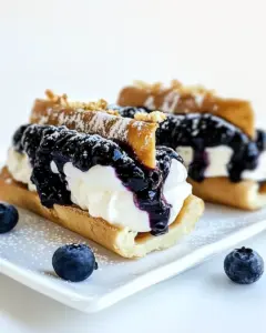 Blueberry Cheesecake Tacos