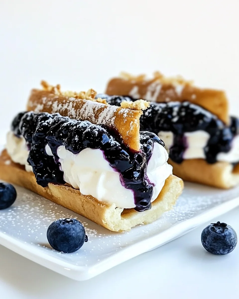 Blueberry Cheesecake Tacos