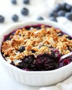 Blueberry Coconut Crisp