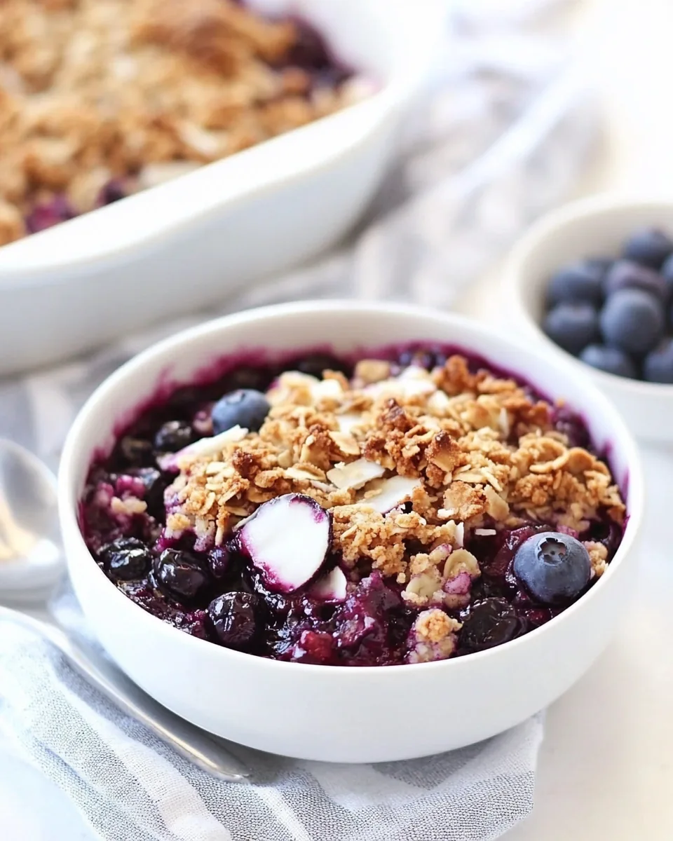 Blueberry Coconut Crisp