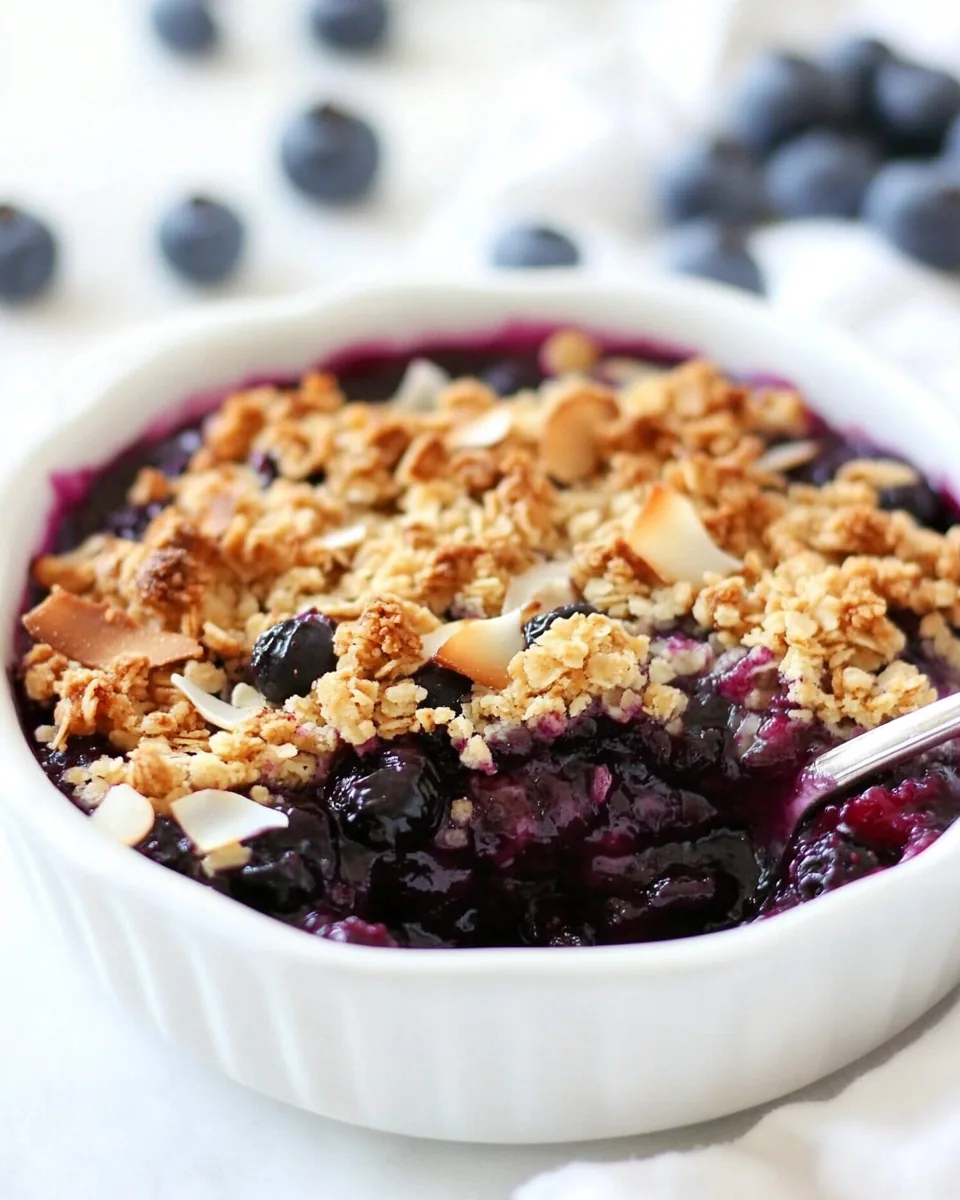 Blueberry Coconut Crisp