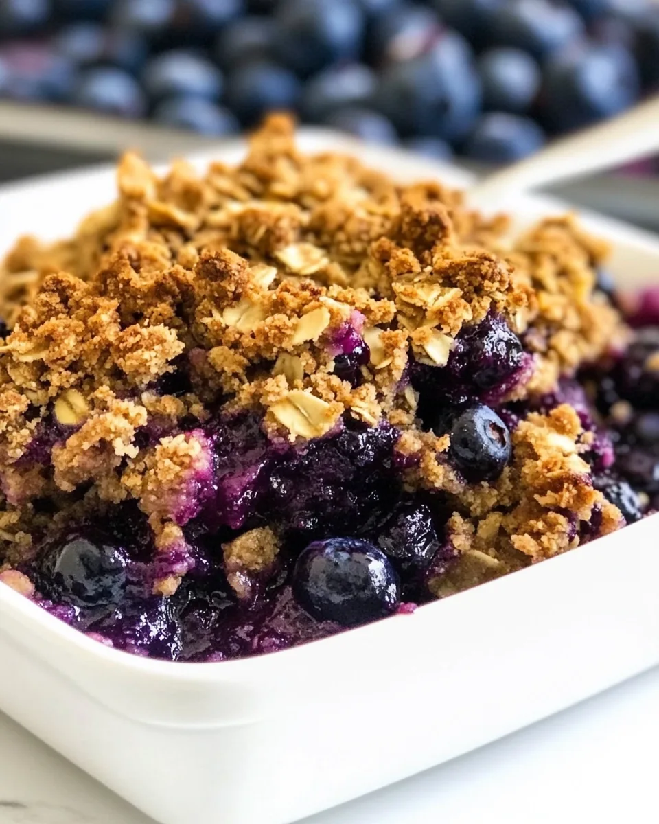 Blueberry Crisp Recipe