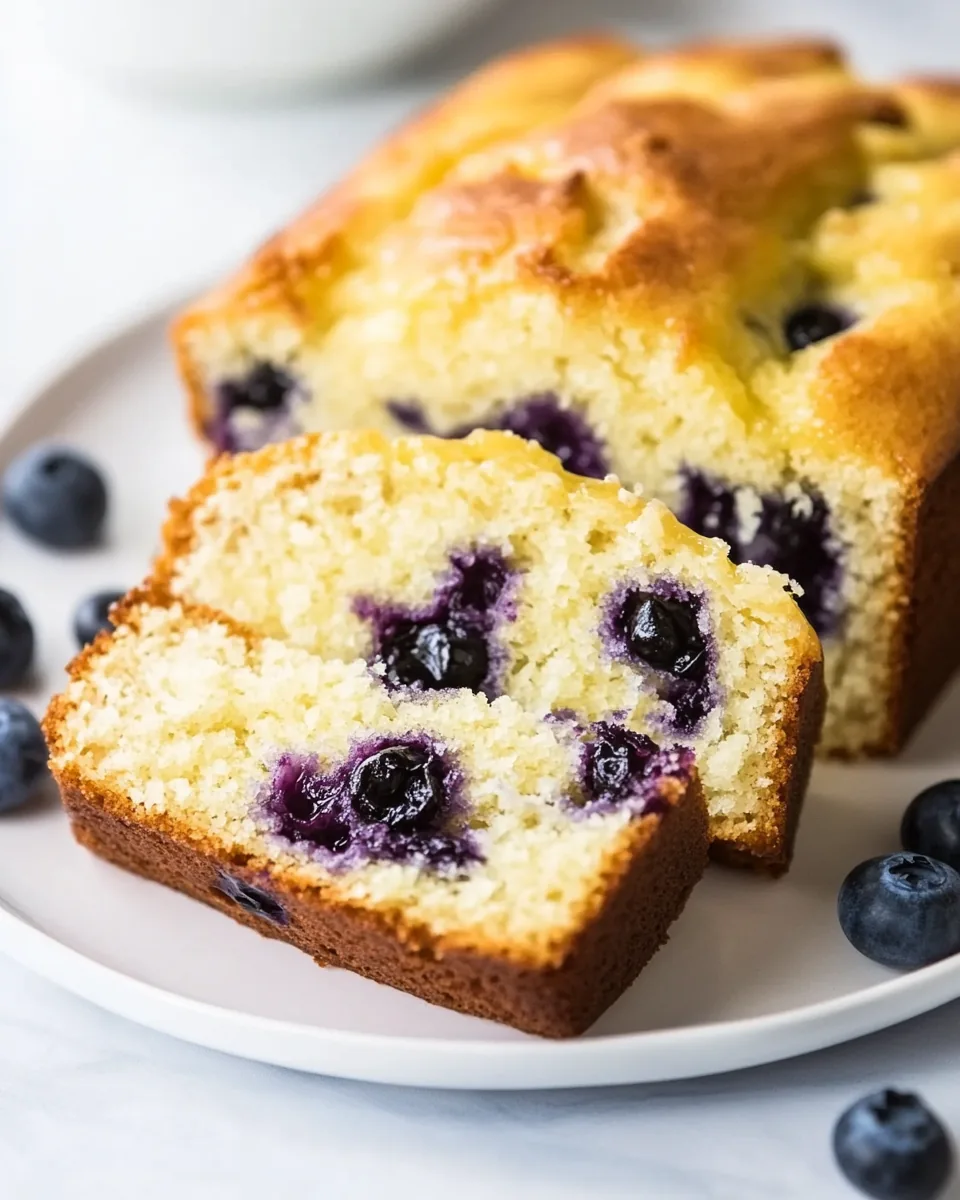 Blueberry Lemon Yogurt Cake