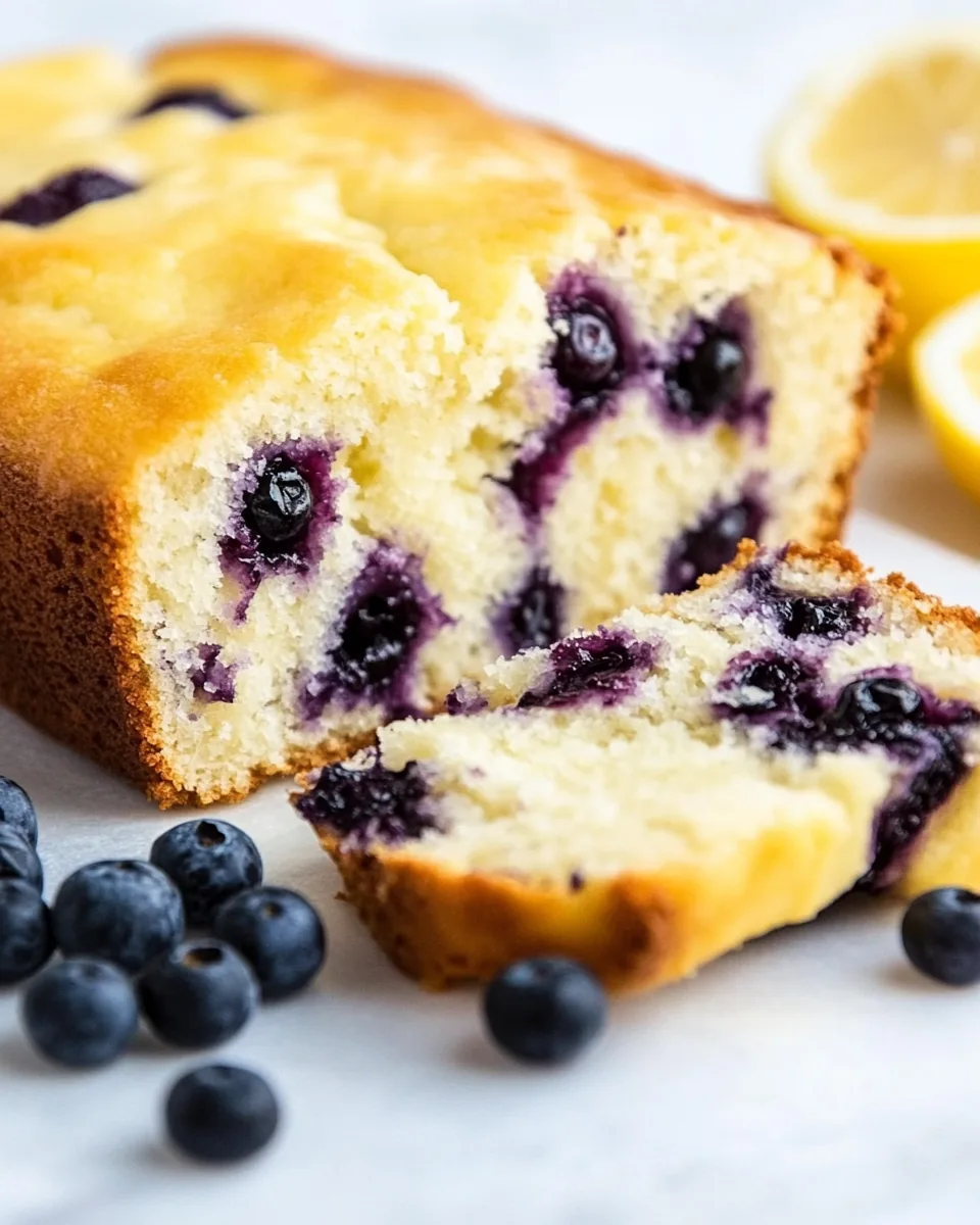 Blueberry Lemon Yogurt Cake