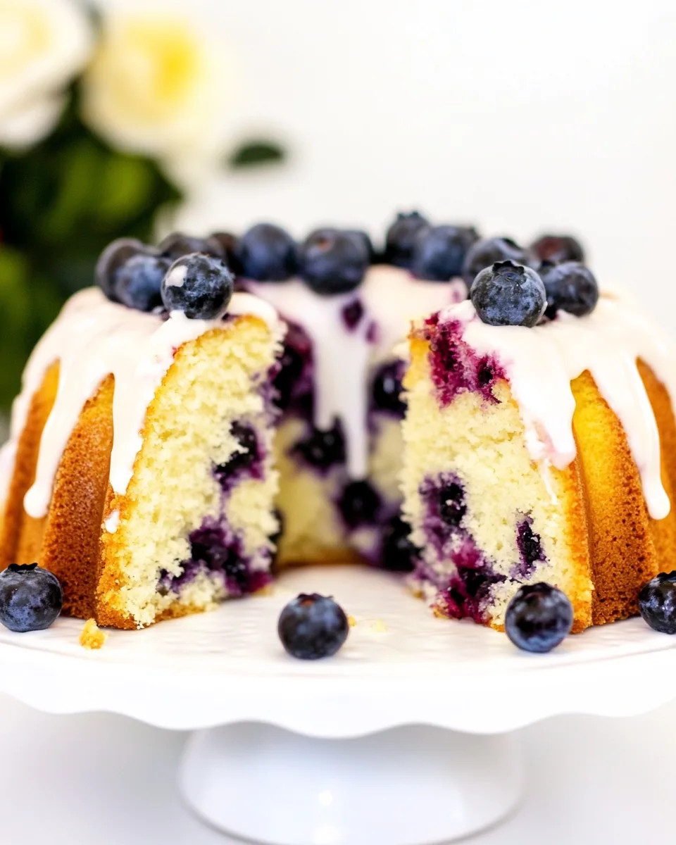 Blueberry Pound Cake