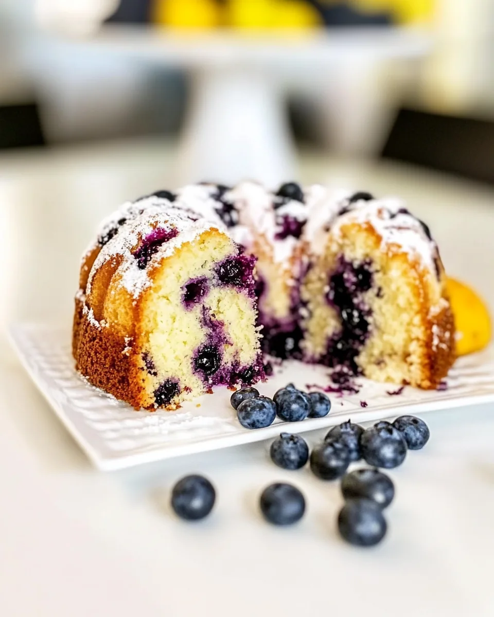 Blueberry Pound Cake
