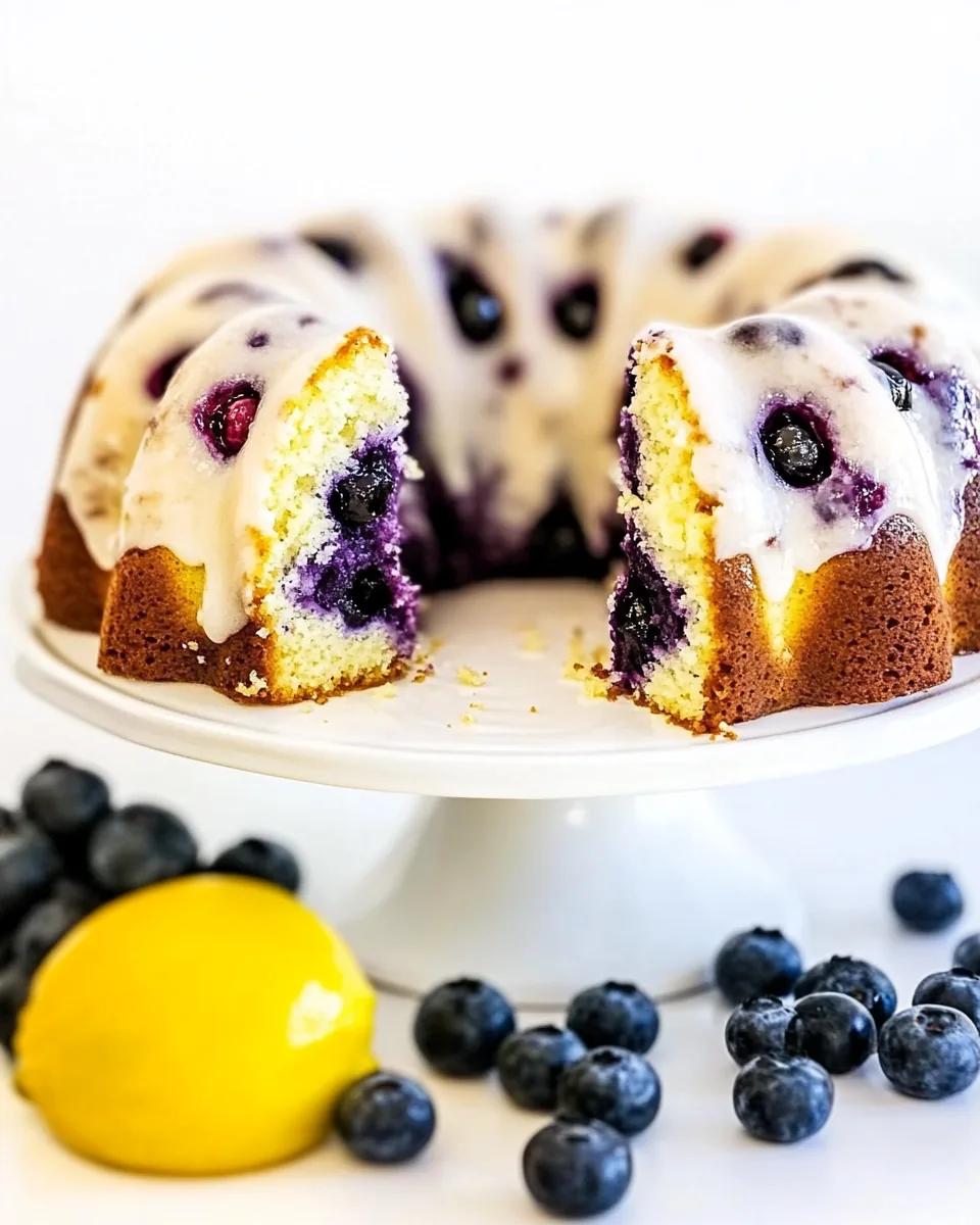 Blueberry Pound Cake